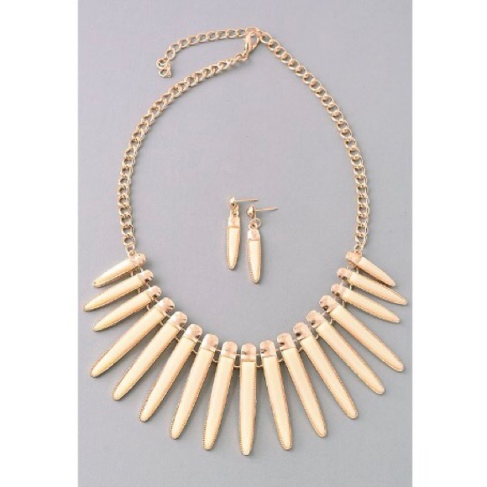 Sunshine Pendant Necklace + Earrings set